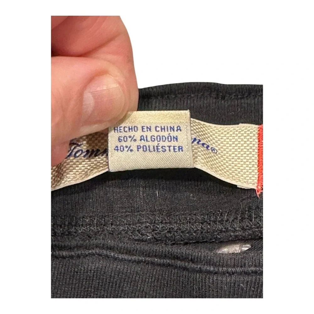 Tommy Bahama Mens XL Lounge Pants EG Black Cotton Polyester Drawstring Pockets